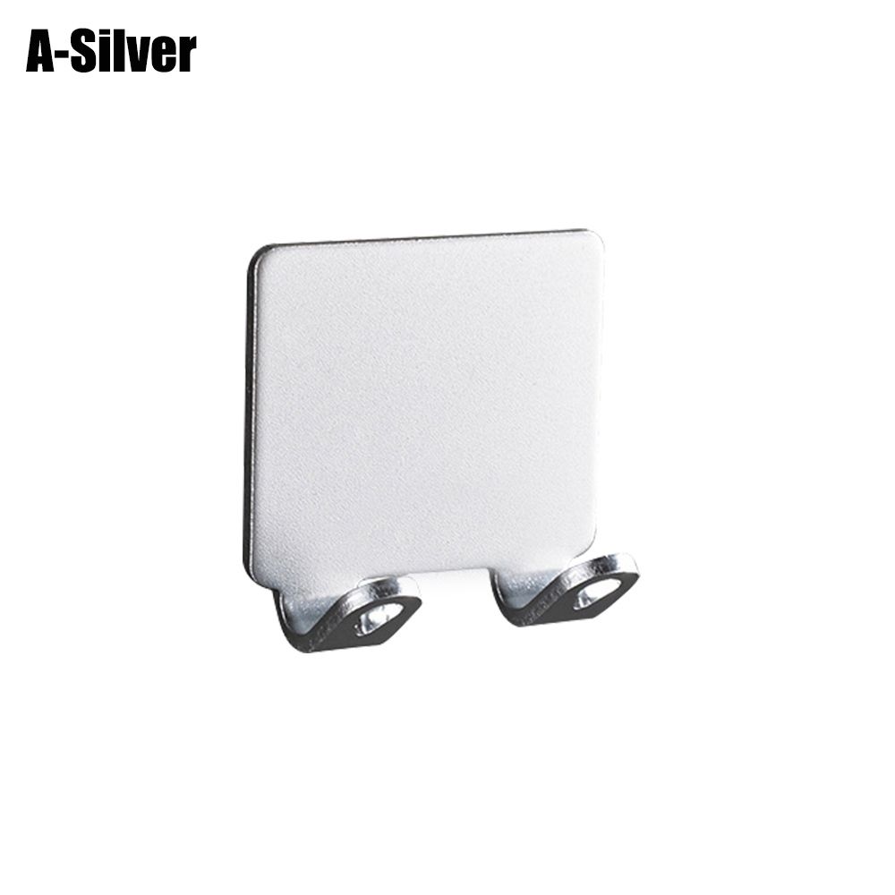 

Бытовой самоклеящийся крючок для хранения бритвы, держатель для бритвы, держатель для вилки, подставка для бритвы silver-A