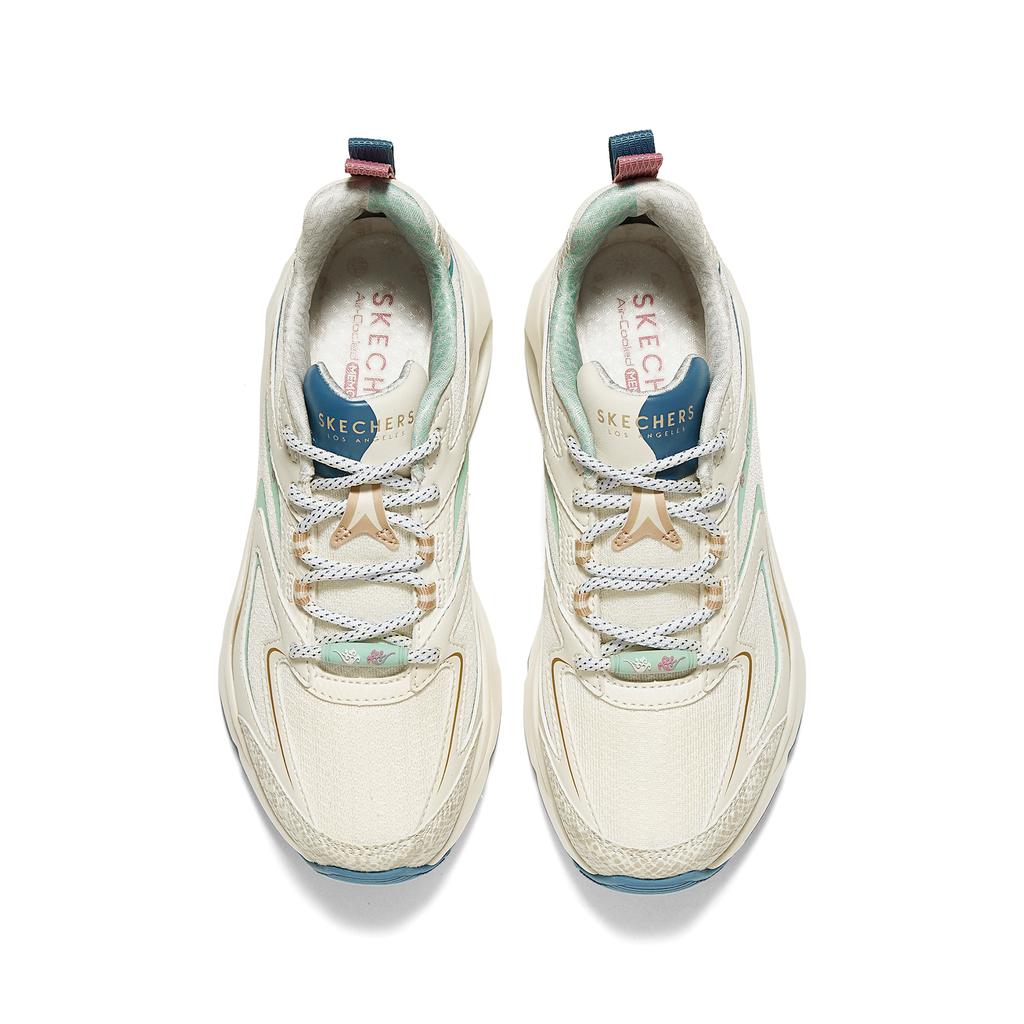Skechers Tres-Air Uno Supporto Confortevole Equilibrio Scarpe da Corsa Basse Sneaker Donna Bianco Sporco 800029-NTBL