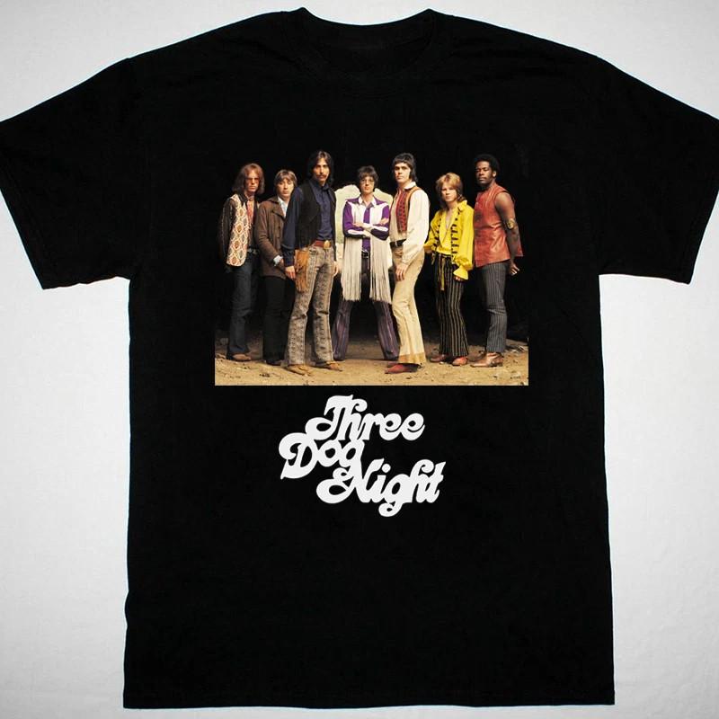 Three Dog Night POSTER ALBUM Black Cotton T Shirt Full Size S-5XL S