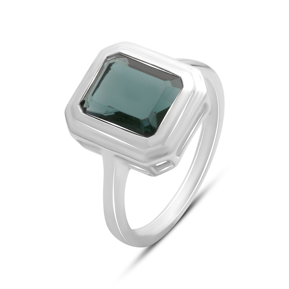 

Silver ring with London Blue topaz 3.138ct, weight 4.17g (2178187) 17.5 синій
