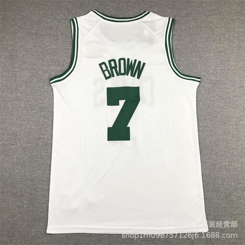 Embroidered Boston Celtics Jersey 7 Jaylen Brown NBA Basketball Uniform Men Women