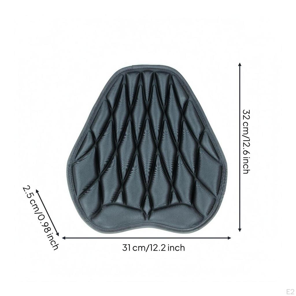 Motorcycle Seat Cushion Cover ShockAbsorbing Pad Ventilated M