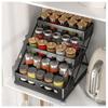 Adjustable 3-Tier Countertop Kitchen Spice Rack