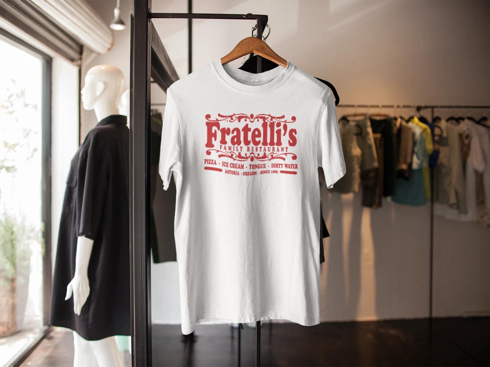 FRATELLI S RESTAURANT THE GOONIES INSPIRED T SHIRT RETRO 80s MOVIE ADULTS KIDS M