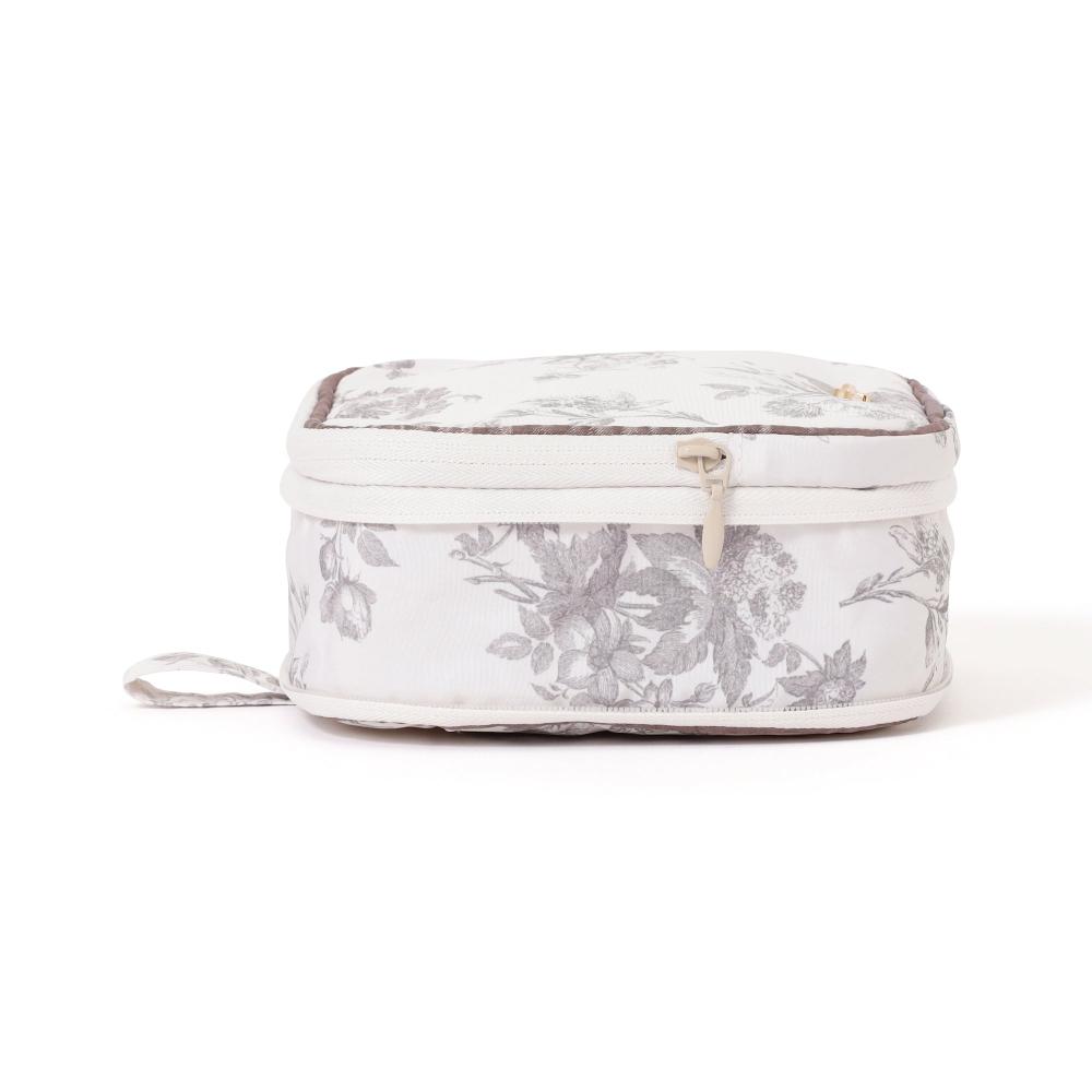 Franc Franc Classic Flower Sanitary Compression Pouch Light Pink