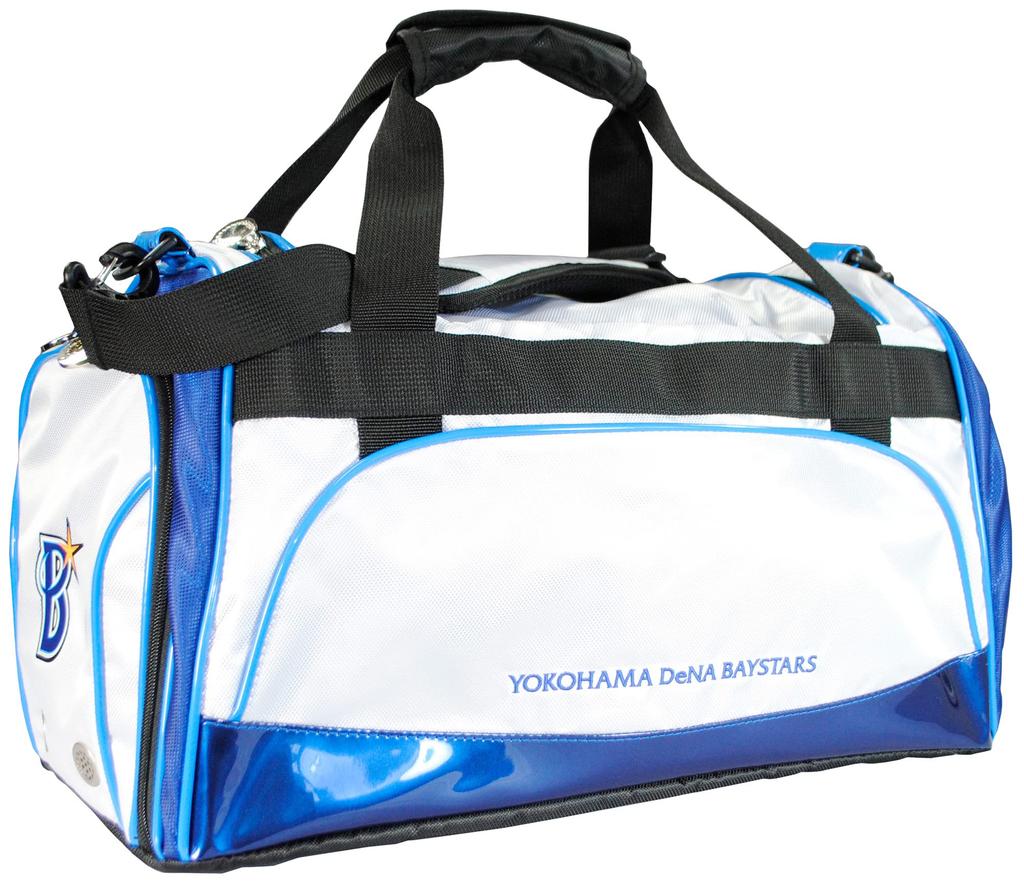 Lezax Yokohama DeNA Baystars Boston Bag White YBBB-2415
