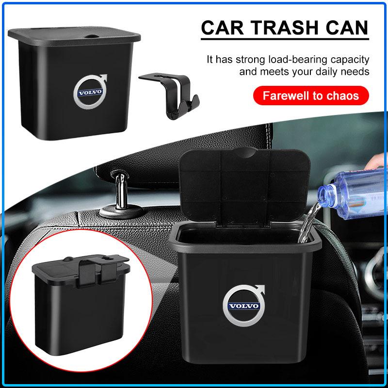 Car Seat Back Hanging Trash Can Storage Case Rear Row Organizer For Volvo 240 C70 S40 S50 S60 S70 S80 S90 V40 V50 V60 V90 XC40 XC60 XC90 Vnl Truck