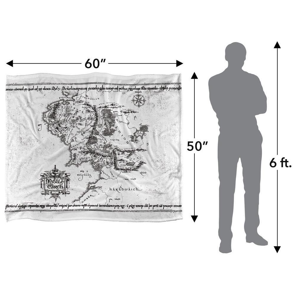 Lord Of The Rings World Map Blanket