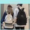 Luo Couples Backpack For Teens And Students With Durable Nylon Fabric And Casual Street Style