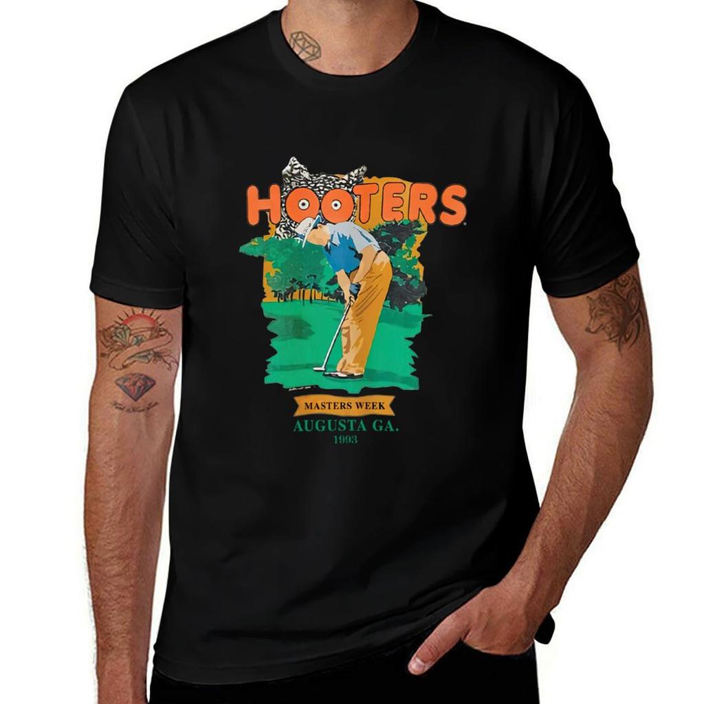 Vintage Hooters 90's Golf T-shirt T-shirt T Shirts For Man Pack Cotton Man Graphic T Shirt T-shirt