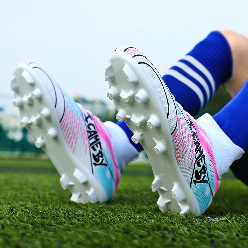 Fußballschuhe High-Top Outdoor Herren Lange Nägel Sport Fußballschuhe Große Größe Junge Sport Fußballschuhe