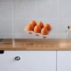 [JN] 1:12 Dollhouse Mini Egg Frying Pan Kitchenware Model Dollhouse Kitchen Scene Accessories Children Pretend Play Toys Kit