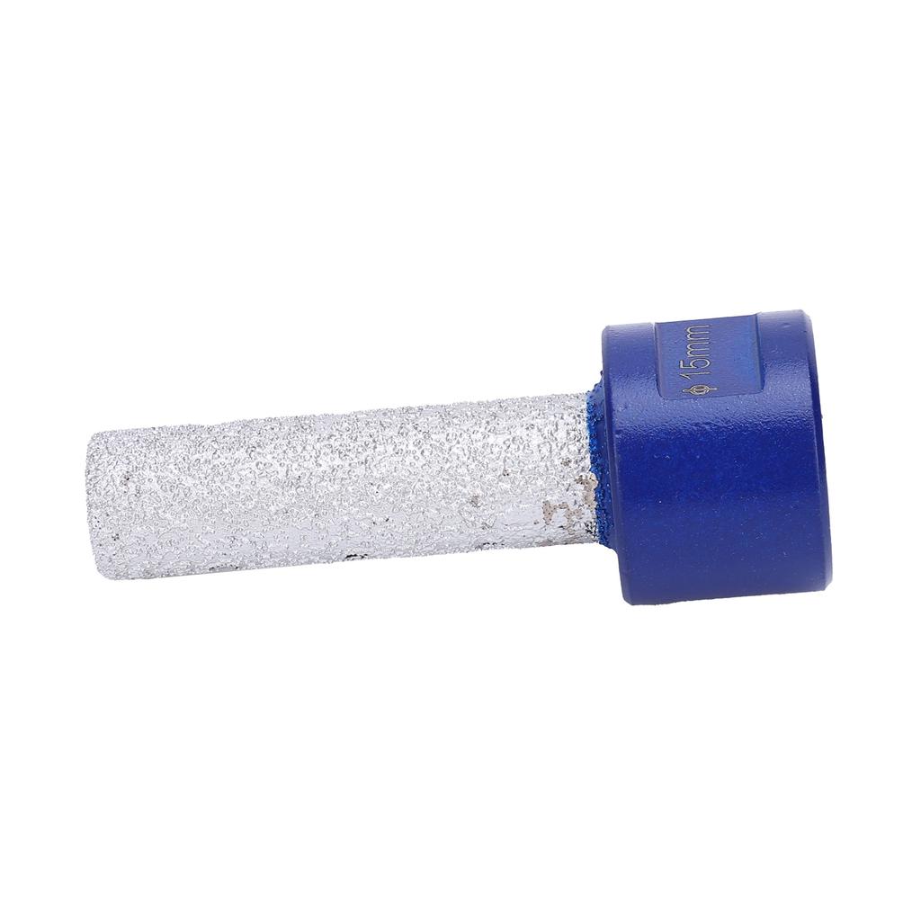 Diamant Trockenbohrer Gewindefräser Geradschaft Gelötete Öffnung Polieren Reiben Bohrer 15mm