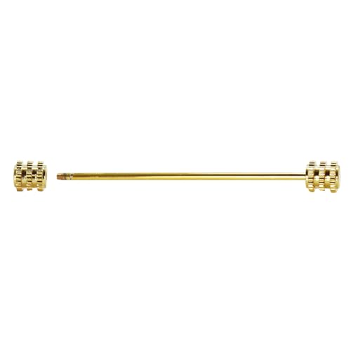 Gold Coil Color Bar Pinhole Pin Collar Pin collar010