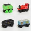 Colorful Wooden Magnetic Train Set For Kids With Interactive Push-pull Features