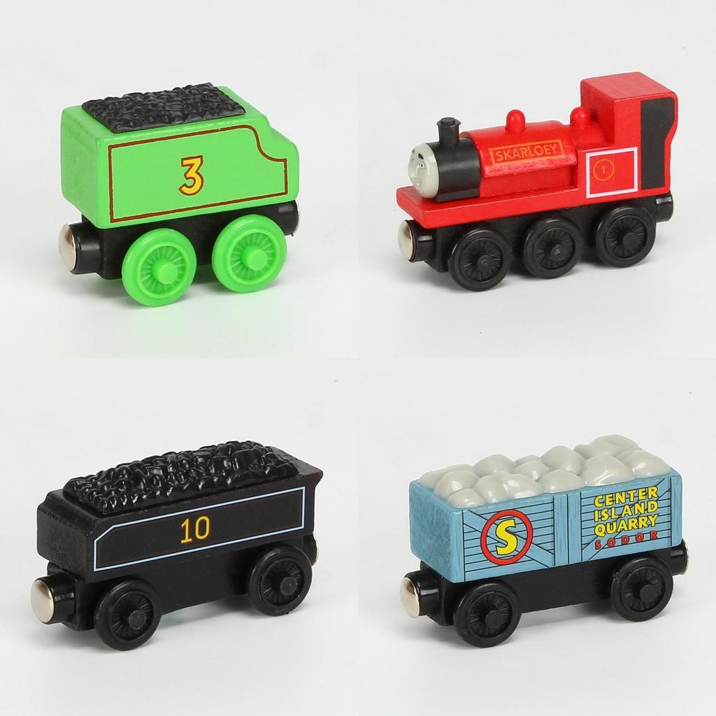 Colorful Wooden Magnetic Train Set For Kids With Interactive Push-pull Features