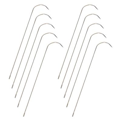Pack Of 10 Ergonomic Curved Beading Needle For Efficient Jewelry Crafting With Enlarged Eyelets And Comfort Grip