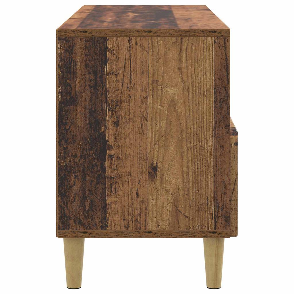 Vintage Style TV Stand Reclaimed Wood Look 102 x 34.5 x 50 cm Particleboard