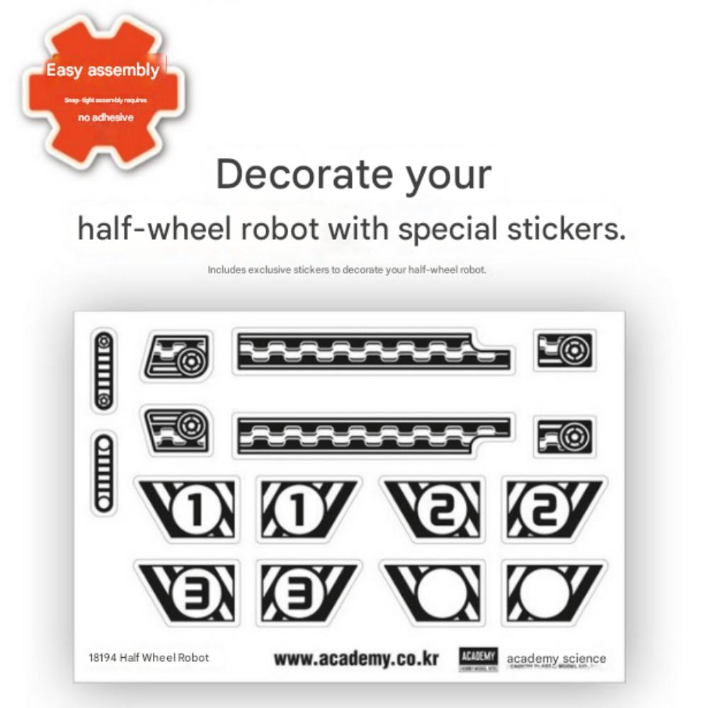 Academy Science Half Wheel Robot Model Building Kits