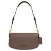 Andrea 24 Letter Logo Logo Snap Refined Calfskin Hand Shoulder Bag Medium Women's Dark Stone