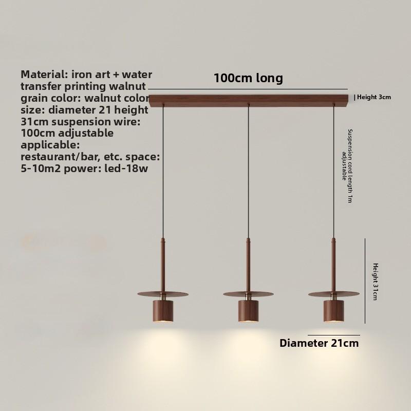 Simple Bed Head Hanging Line Vertical Small Chandelier