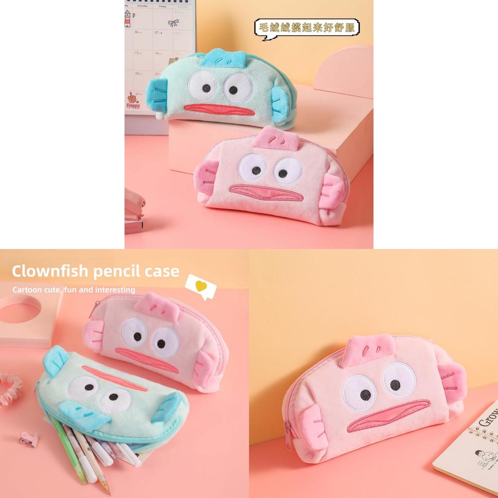 Sanrio Cinnamoroll Plush Pencil Case With Large Capacity For Students And Makeup Storage