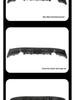 Compatible Gloss Black Rear Diffuser for BMW 2 Series F22, MP Style, Carbon Fiber, Quad/ Dual-Outlet.