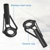 48Pcs Fishing Rod Tip Guides Repair Kit Stainless Steel Frames Ceramic Ring for Spinning Casting Saltwater Freshwater Fishing