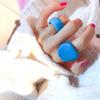 1 Stück Süßigkeitenfarbe Acrylharz Ring Einfach Mode Geometrisch Rund Fingerringe Damen Stapelringe