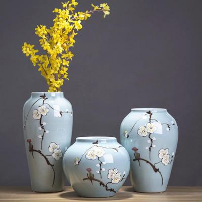 Modern Chinese Ceramic Flower Vase for Living Room Decor