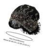Soft Beauty Lace Curling Hat Breathable Polyester Elderly Beauty Cap Dome Embroidered Flowers Mesh Lace Pullover Cap Gifts