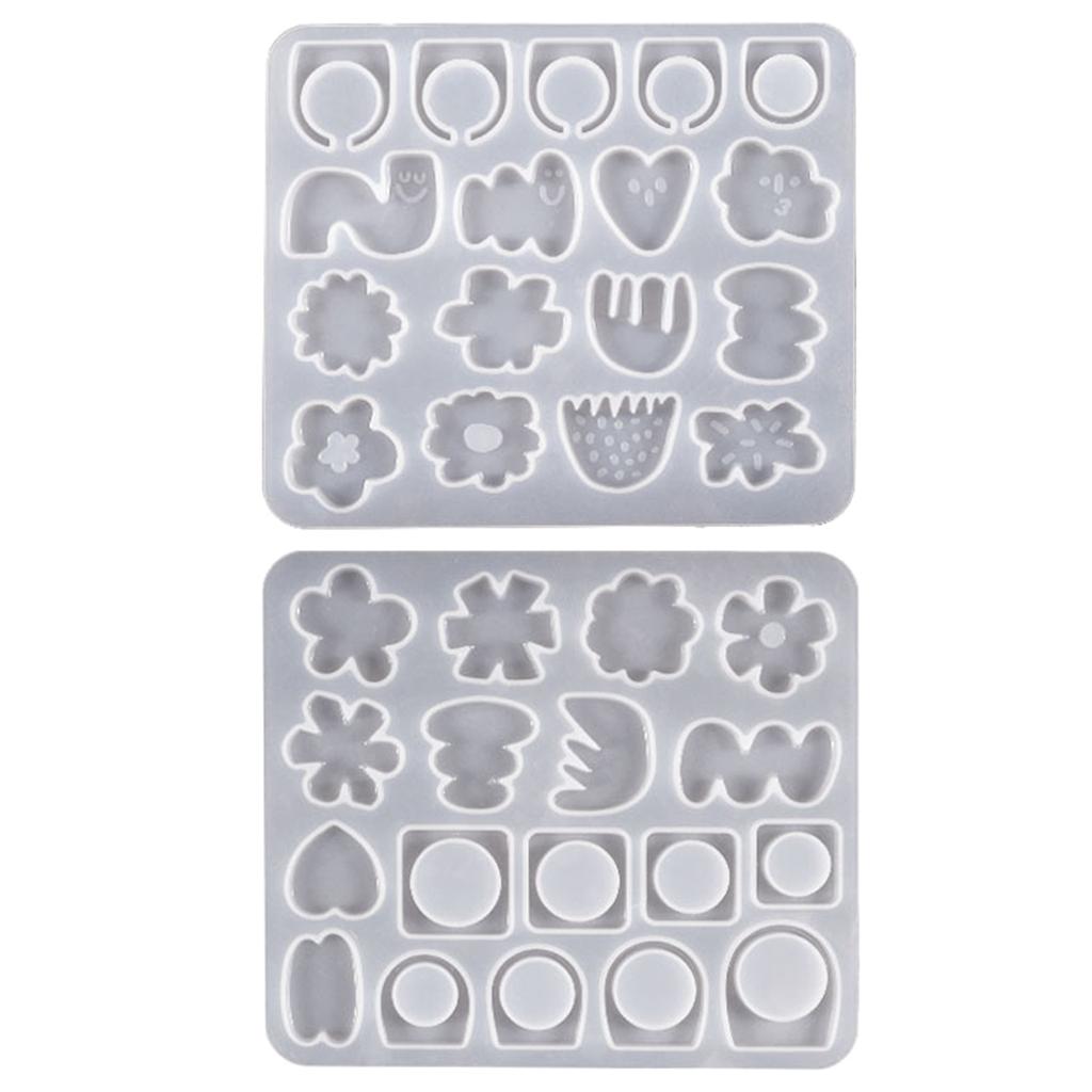 Irregular Flower Ring Silicone Mold with Different Sizes Jewelry Making Supplies