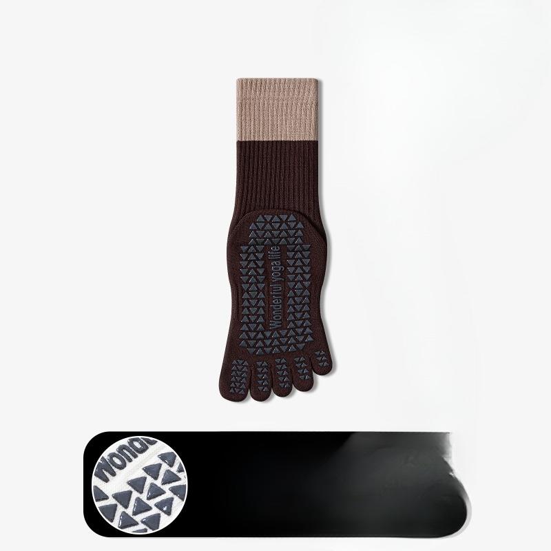 Yoga Five-finger Socks, Children's Professional Fitness Exercise, Dance, Rope Skipping, Home Pilates, Split-toe Five-toe Long Stockings