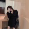 Knitted dress children's new early spring tight hip skirt with coat and early spring sweater skirt
