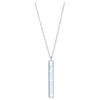 & Co.. Atlas® Serie Hohlrömische Ziffern 925 Silber Halskette Damen Halskette Hellblau 30419308