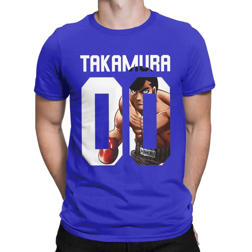 Takamura Hajime No Ippo T-Shirt Men Boxing Funny Pure Cotton Tees Crew Neck Short Sleeve T Shirt New Arrival Clothing