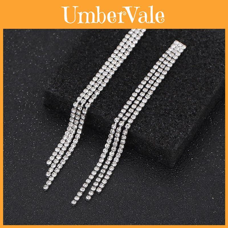 Elegant Water Diamond Jewelry Set With Necklace Earrings Bracelet And Ring For Womens Formal Wear