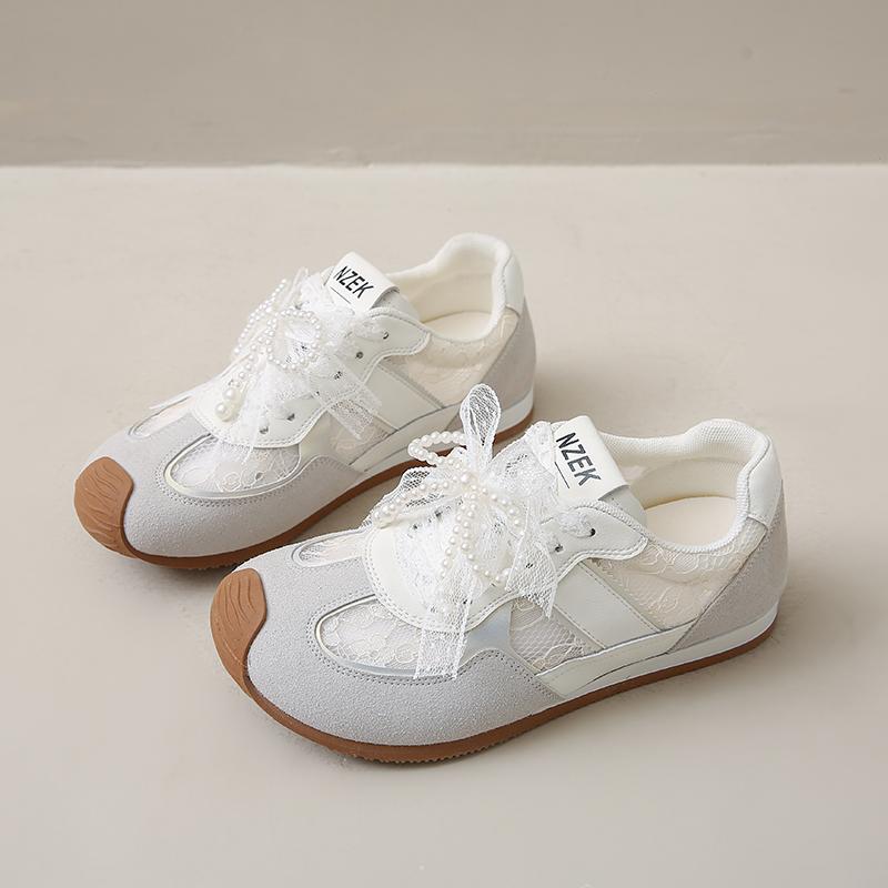 Fashion CRLAYDK Sneakers for Women Fashion Lace Summer Breathable Walking Shoes Casual Sweet Ladies Sports Running Girls Tennis