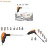 Y4UA T-Shape Skateboard Wrench T-wrench Tools with 6/8/10/45mm Bit Tools