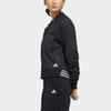 adidas Performance Women's Black Bomber Jacket Style Sports Casual Outerwear FU6230