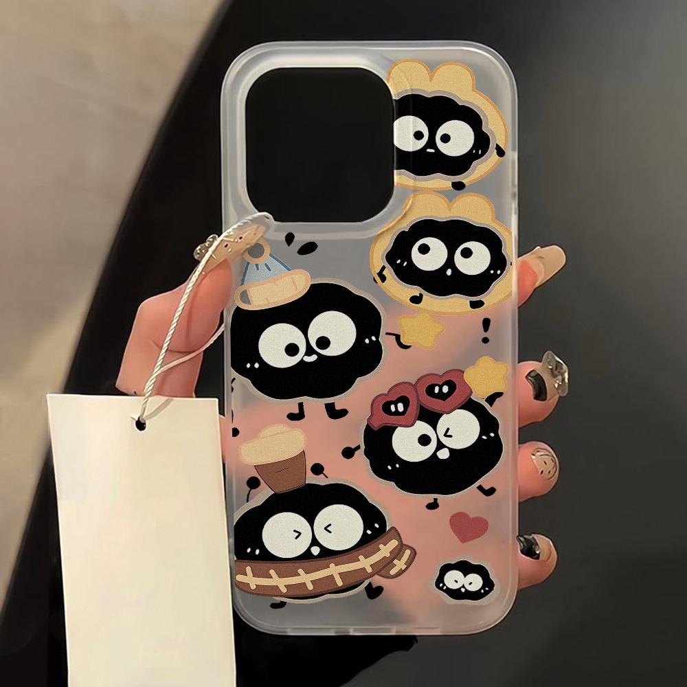 Silicone Phone Case for iPhone 13 Pro Max Funda iPhone 11 15 16 14 Plus 12 Mini 16promax 13promax Transparent Matte Lable Cover