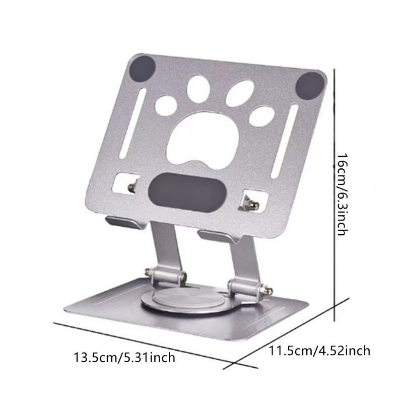 Tablets Stand Bracket Desk Adjustable Tablets Bracket Foldable 360 Degree Rotatable Desktop Laptop Bracket for Laptop
