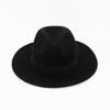 Unisex European & American Retro Wool Felt Jazz Hat with Wide Brim