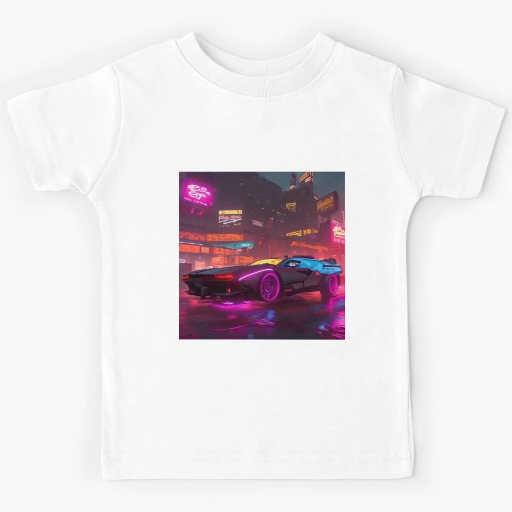 Cyberpunk Car Kids T-Shirt 100