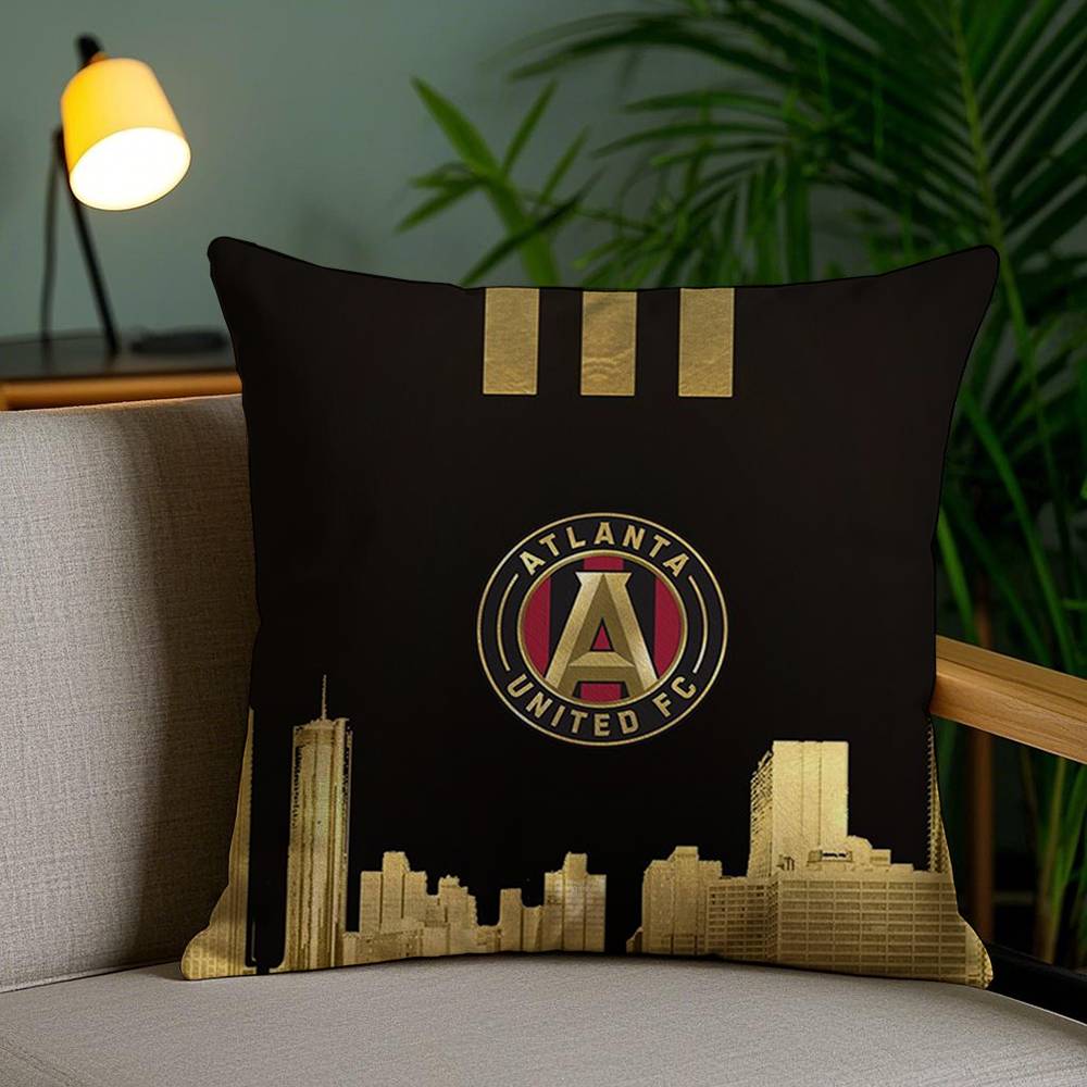 American Cities Atlanta Pillow Case Sofa Short Plush Double-sided HD Printing Room Home Office Gift Cushion Cover