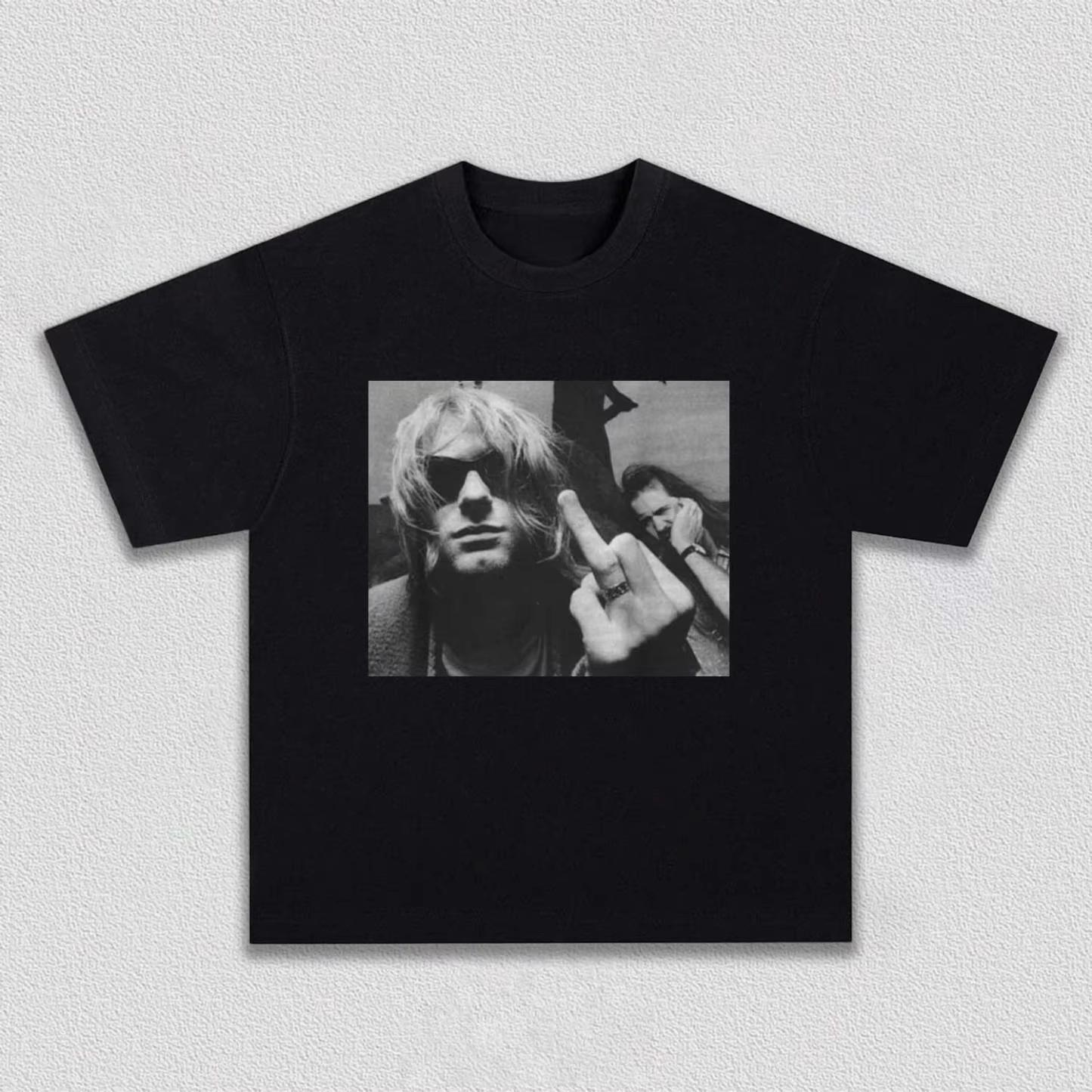 2026 Summer New Style Kurt Cobain Unisexs TShirt Popular Fashion Roundneck Unisexs and Womens Matching Printed TShirt S