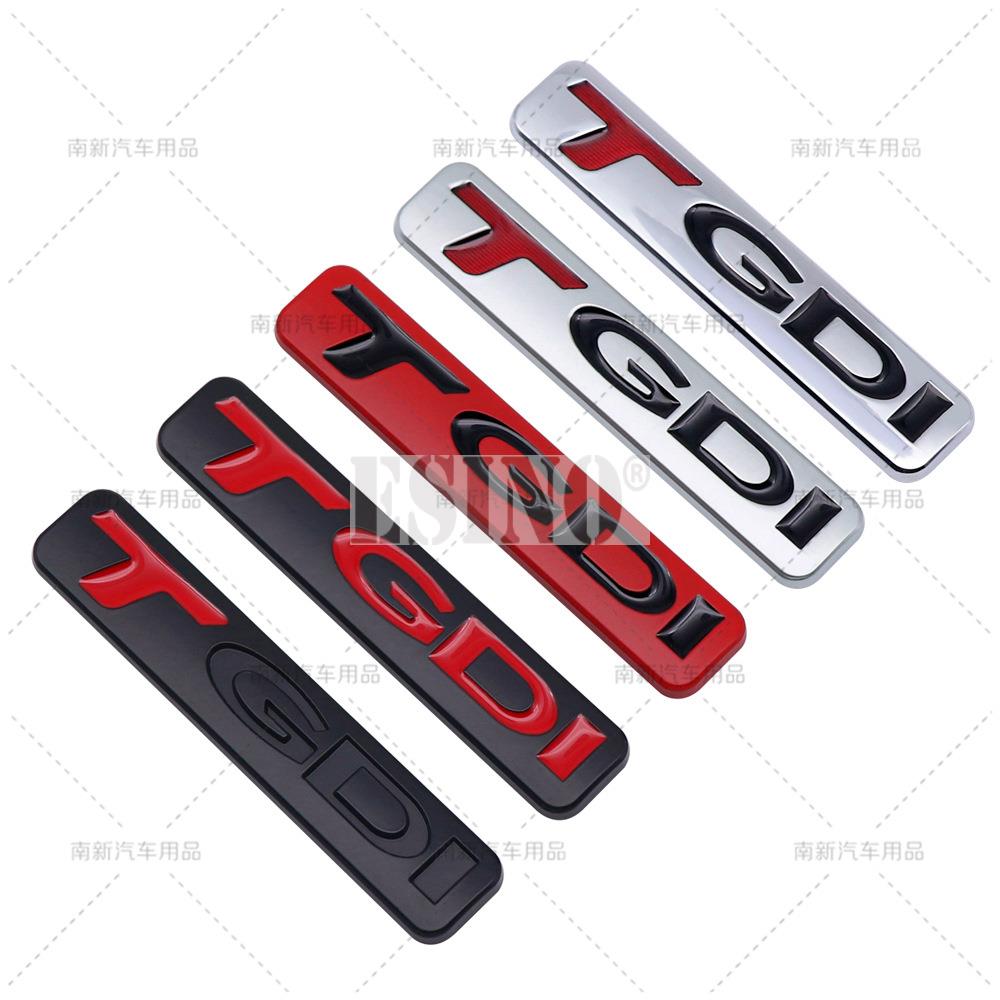 3D GDI TGDI Car Trunk Metal Zinc Alloy Adhesive Badge Emblem Rear Body Tailgate Badge for Sonata IX35 Tucson Elantra