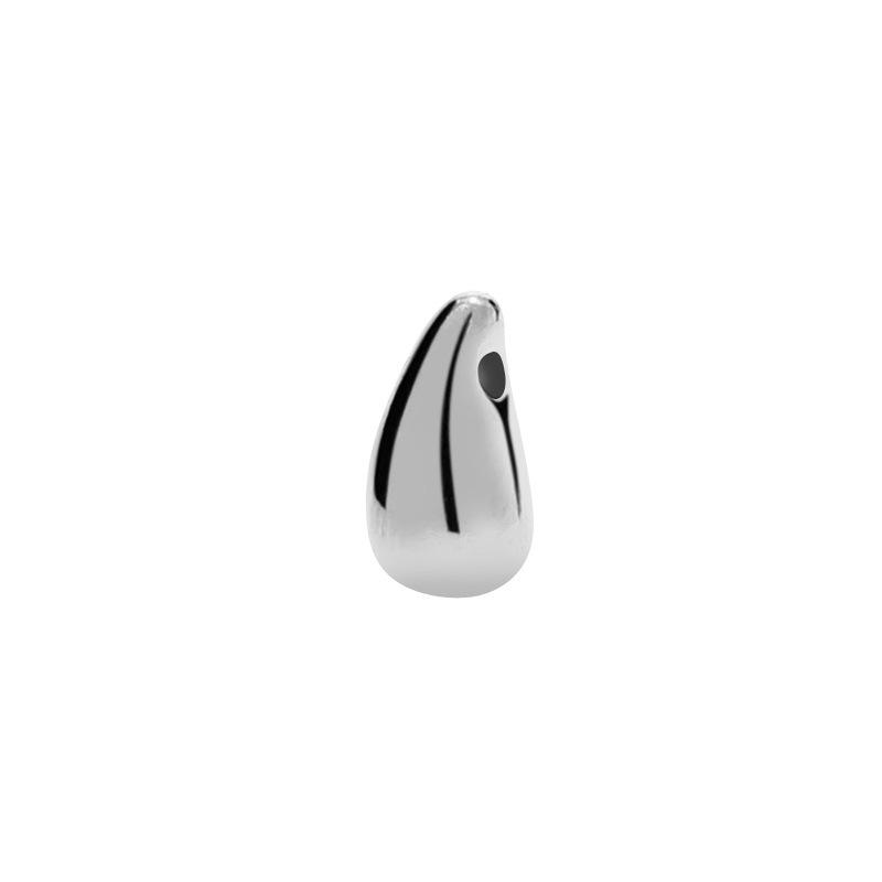 

Gold-Plated Stainless Steel Bean & Water Drop Charm Necklace Pendant - Durable, Non-Fading, Handmade DIY Accessory. 1 Piece