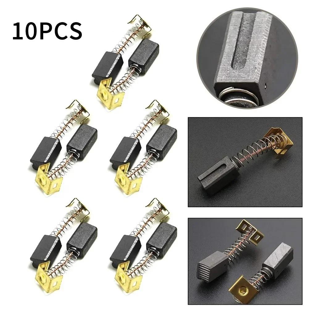 10pcs Carbon Brushes 6.4 X 7.9 X 12.5mm For Black Decker CD105 CD110 CD115 KG900 Angle Grinder Accessories