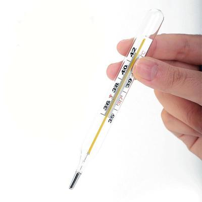 Bezrtęciowy, nietoksyczny, klasyczny szklany termometr doustny, podwójna skala, termometr C&F, duży ekran, urządzenie do pomiarów klinicznych, temperatura gorączki